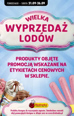 Biedronka lody